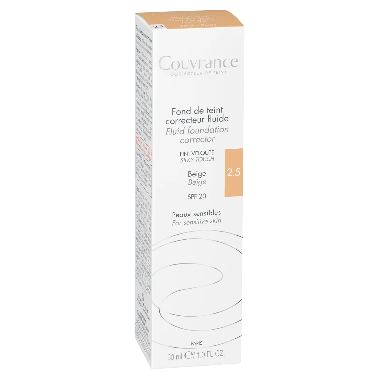 Avene Couvrance fluid korygujący SPF 20, beżowy, 30 ml