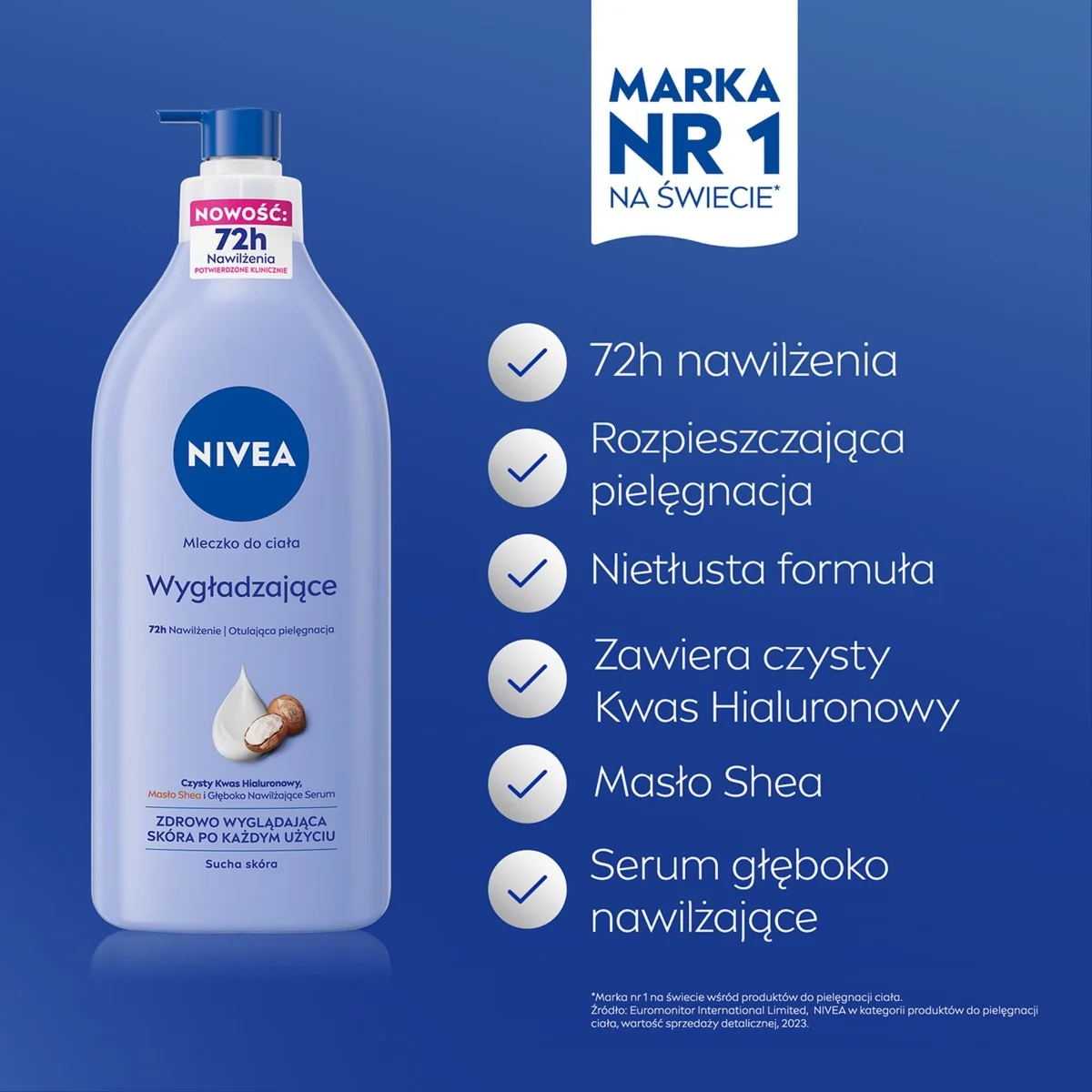 Nivea Body mleczko do ciała, 625 ml