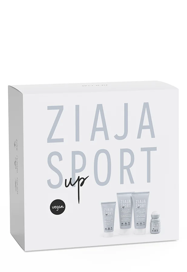 Ziaja Sport Zestaw 2w1 balsam do ciała i odżywka do włosów, 200 ml + 2w1 szampon i żel pod prysznic, 200 ml + krem do rąk i stóp, 100 ml + 2w1 antyperspirant i serum, 60 ml