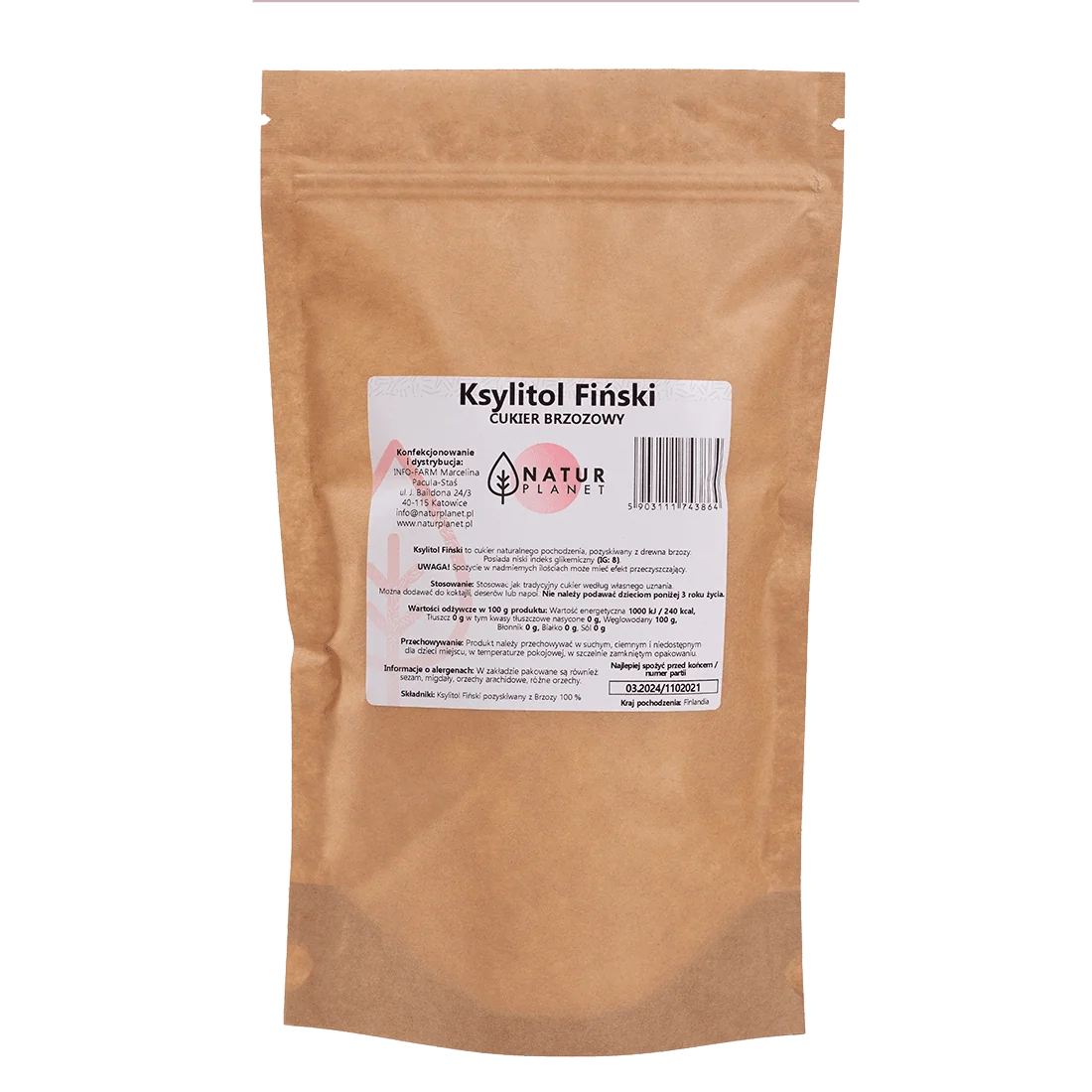 Natur Planet ksylitol fiński, 1 kg