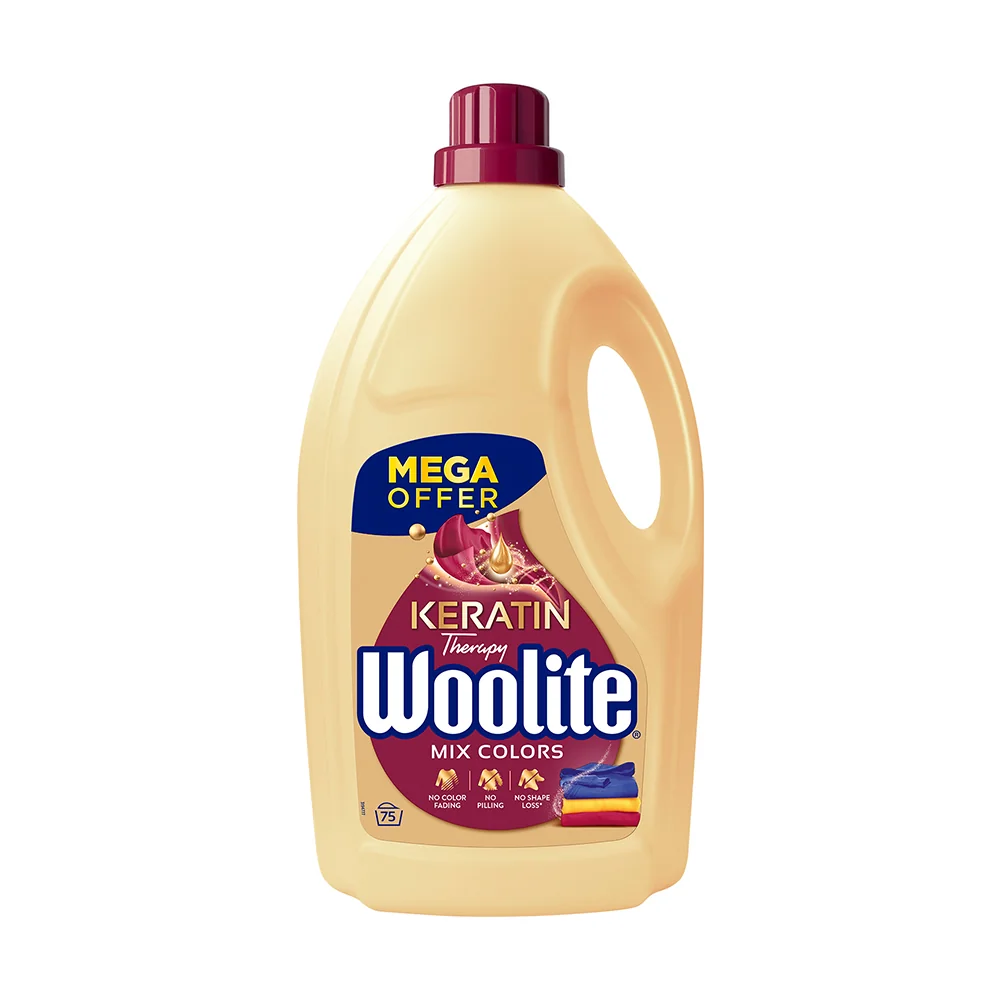Woolite Keratin Therapy płyn do prania kolorów, 4,5 l, 75 prań