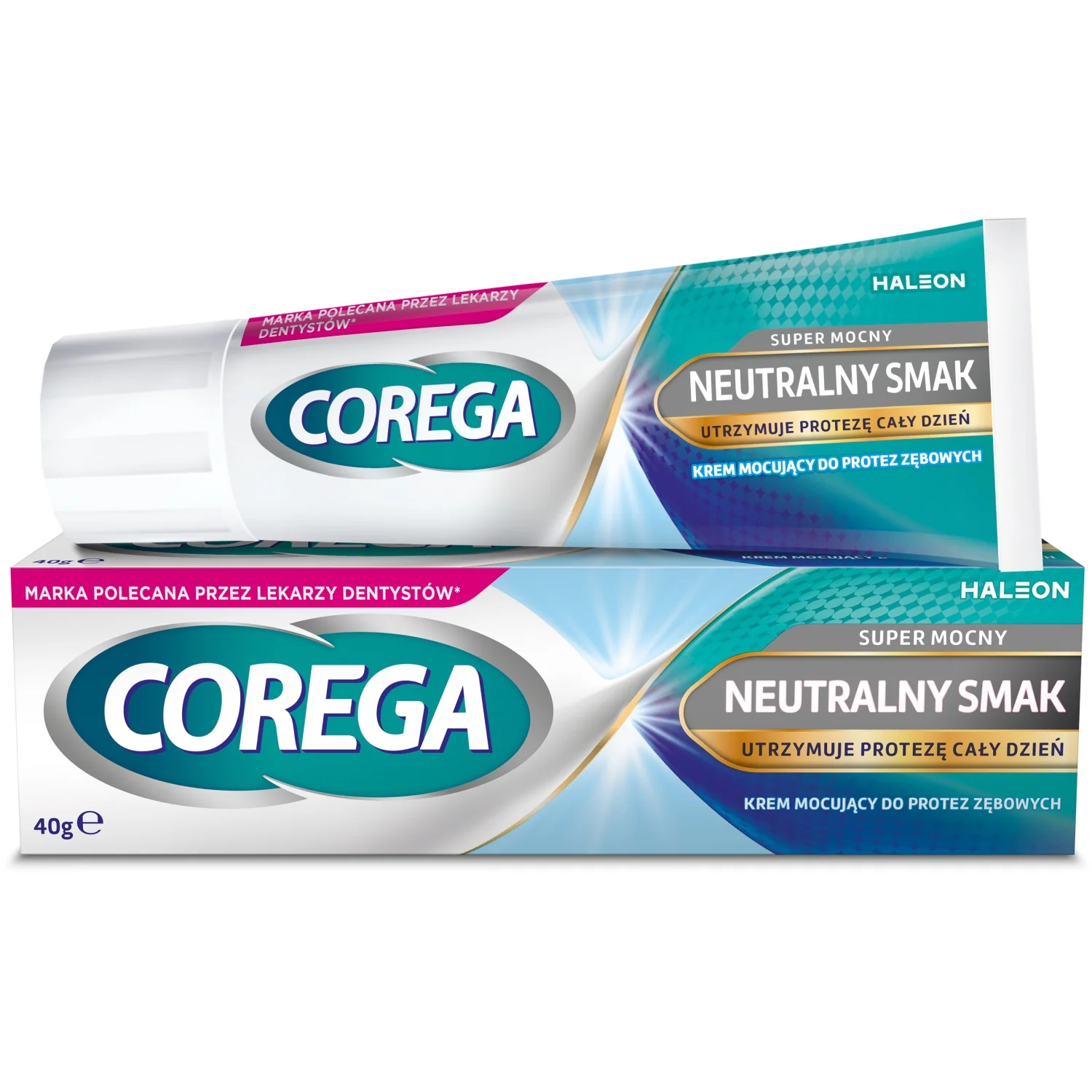 Corega Super Mocny krem mocujący do protez zębowych, smak neutralny, 40 g