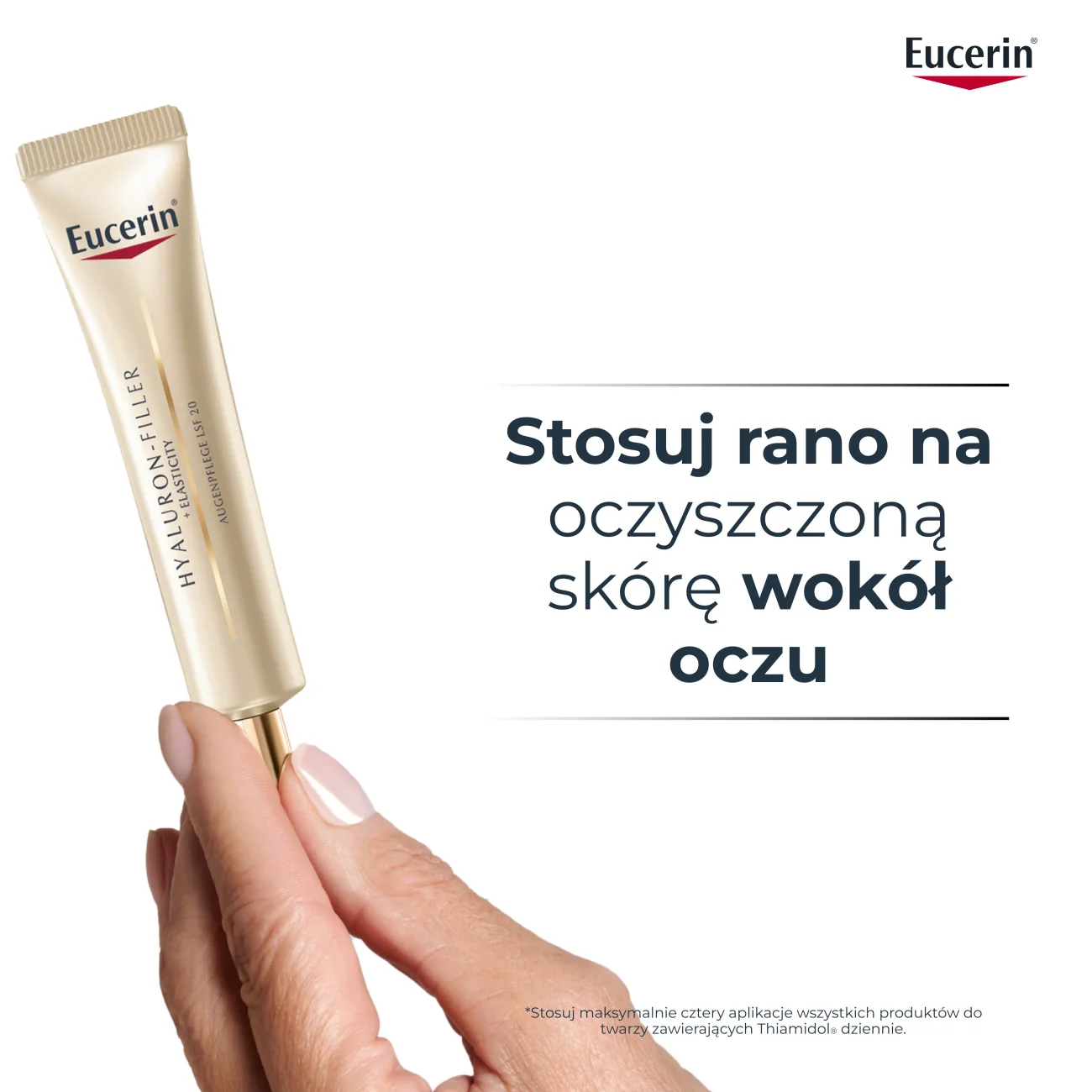 Eucerin Hyaluron-Filler + Elasticity Krem pod oczy SPF 20, 15 ml