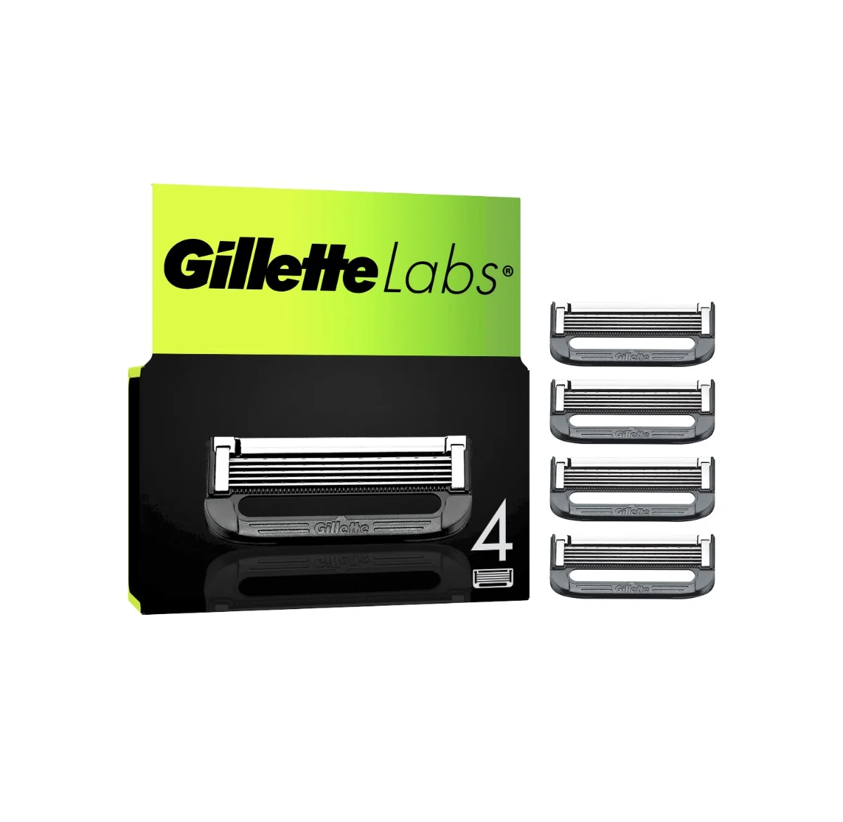 Gillette Labs wymienne ostrza do golenia, 4 sztuki