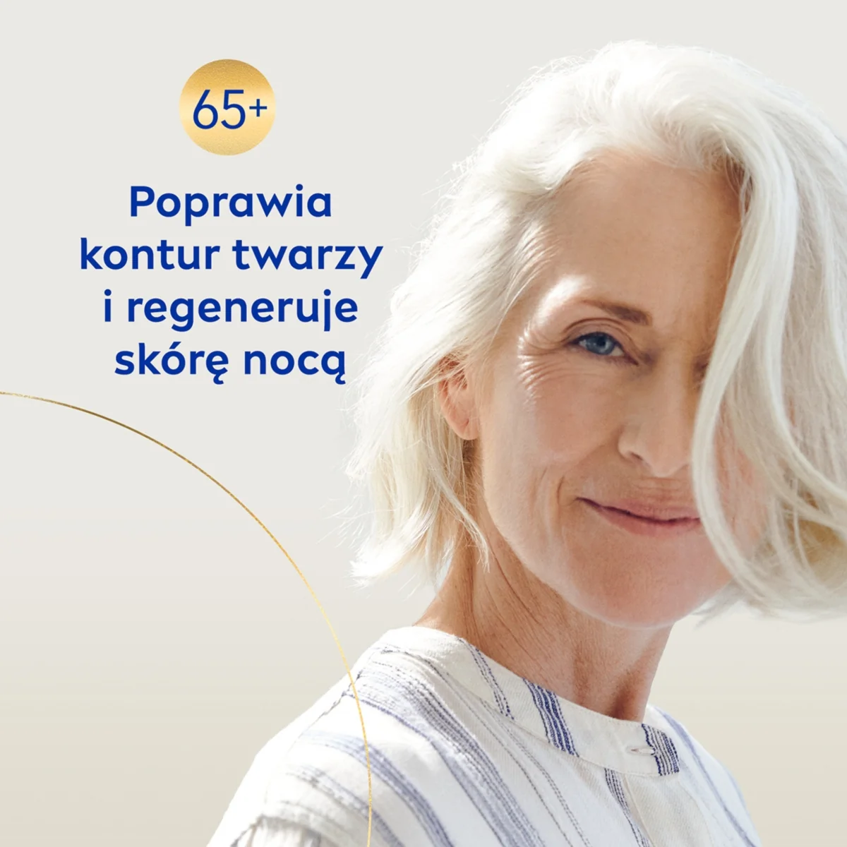 Nivea Przeciwzmarszczkowy + Modelujący krem na noc 65+, 50 ml