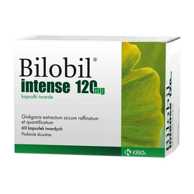 Bilobil Intense 120 mg, 60 kapsułek twardych