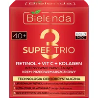 Bielenda Super Trio intensywnie nawilżający krem przeciwzmarszczkowy na dzień i na noc 40+, 50 ml