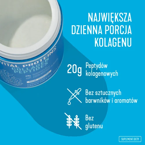 Vital Proteins Colagen Peptides Kolagen do picia smak neutralny, suplement diety, 284g