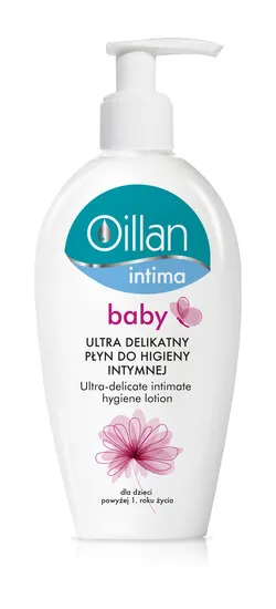 Oillan Intima Baby, ultradelikatny płyn do higieny intymnej dla dzieci powyżej 1. roku życia, 200 ml 
