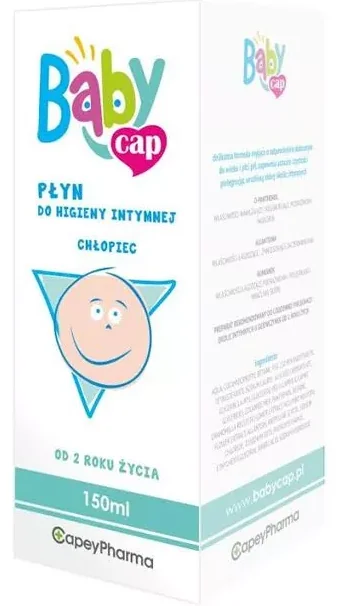 Babycap Płyn do higieny intymnej, Chłopiec od 2 lat, 150ml
