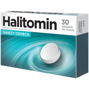Halitomin, suplement diety, 30 tabletek do ssania 