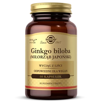 Solgar Ginkgo Bilboa 60 kapsułek roślinnych