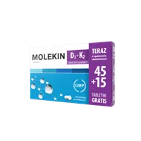 Molekin D3 + K2, suplement diety, 45 tabletek + 15 tabletek gratis
