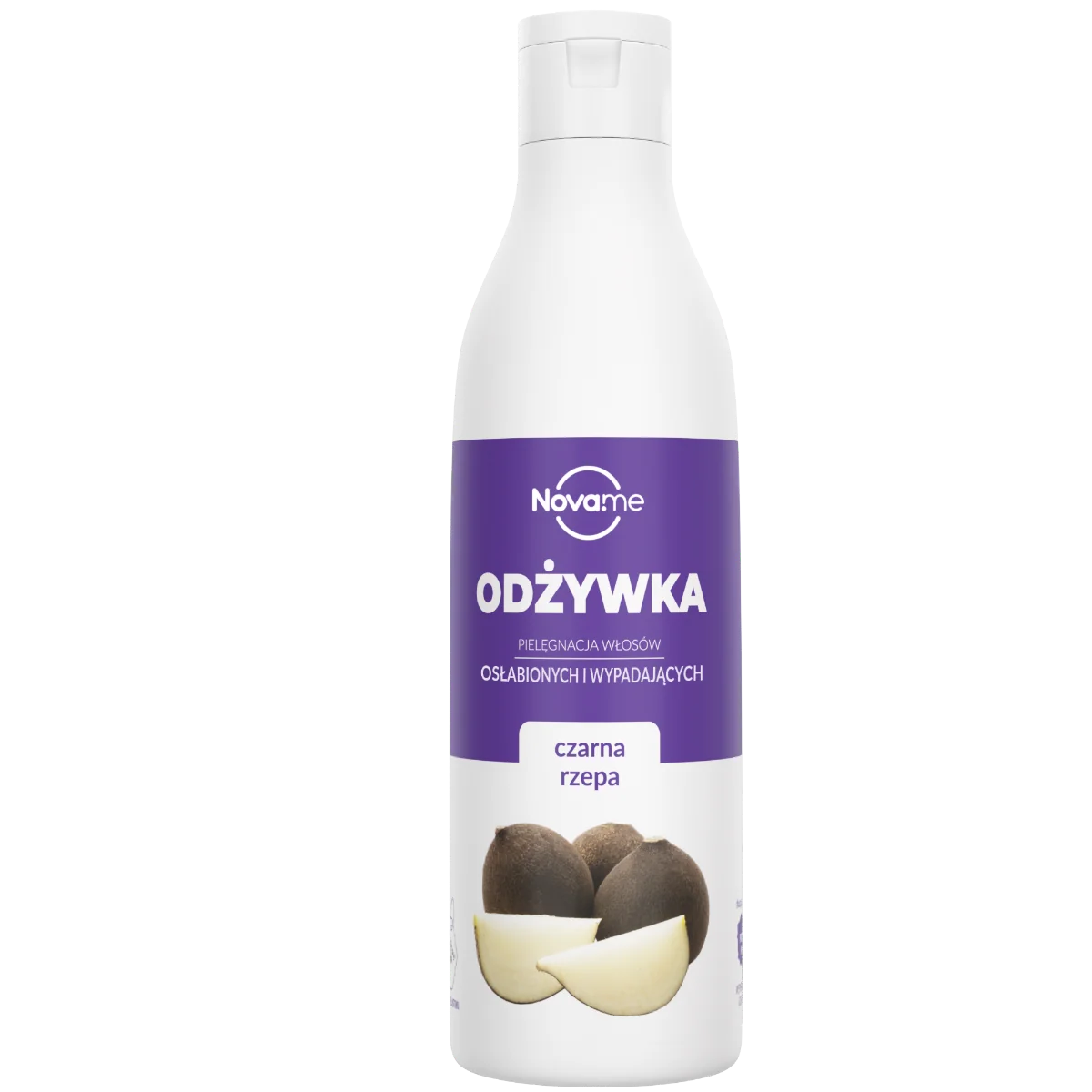 NOVAME, Czarna Rzepa, odżywka do włosów osłabionych i wypadających, 300 ml