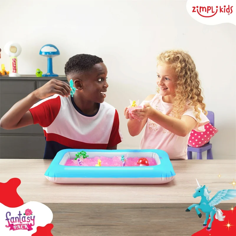 Zimpli Kids Gelli Worlds Fantasy Pack zestaw do tworzenia gelli z figurkami i tacą