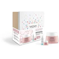 Vichy Zestaw Neovadiol Rose, wzmacniający krem rewitalizujący na dzień dla skóry dojrzałej, 50 ml + produkt do demakijażu twarzy i oczu 3 w 1, 100 ml + różany krem rewitalizujący na noc dla skóry dojrzałej, 15 ml