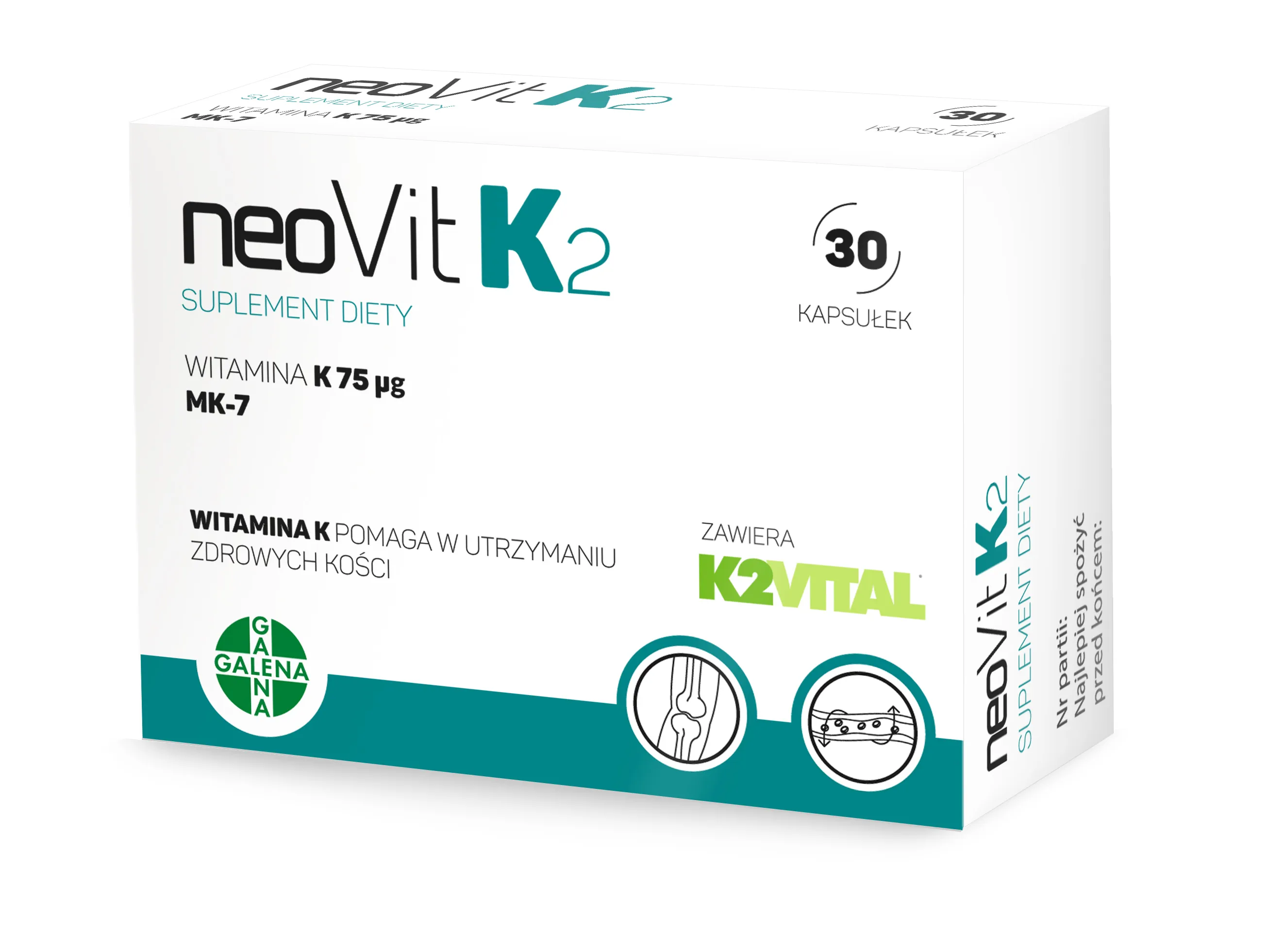 Neovit K2, suplement diety, 30 kapsułek twardych