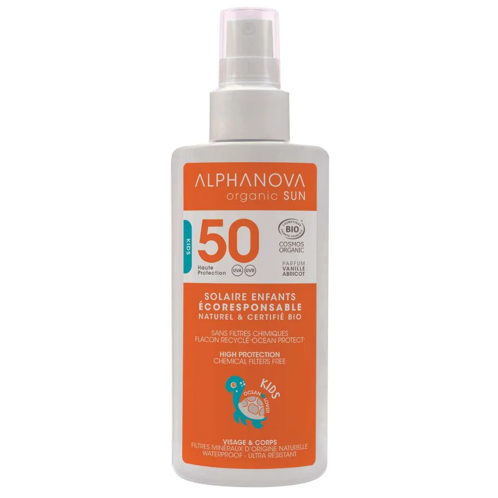 Alphanova Kids, spray przeciwsłoneczny spf 50, 125 ml