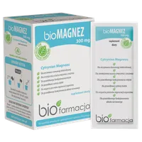 Biofarmacja bioMAGNEZ 300 naturalny magnez do picia 300 mg, 30 saszetek