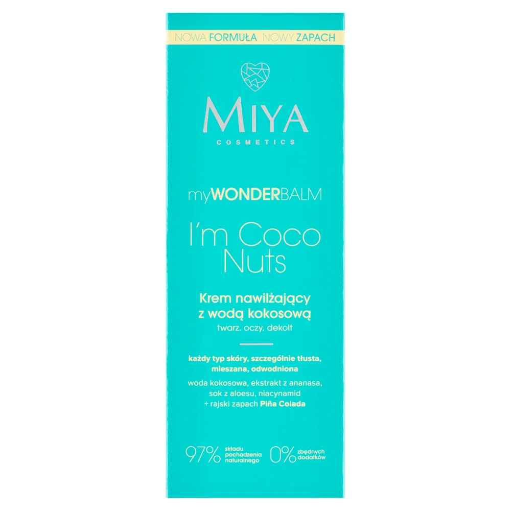 Miya MyWonderBalm krem nawilżający z wodą kokosową, 75 ml
