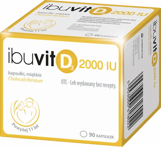 Ibuvit D3 2000 IU, 90 kapsułek 