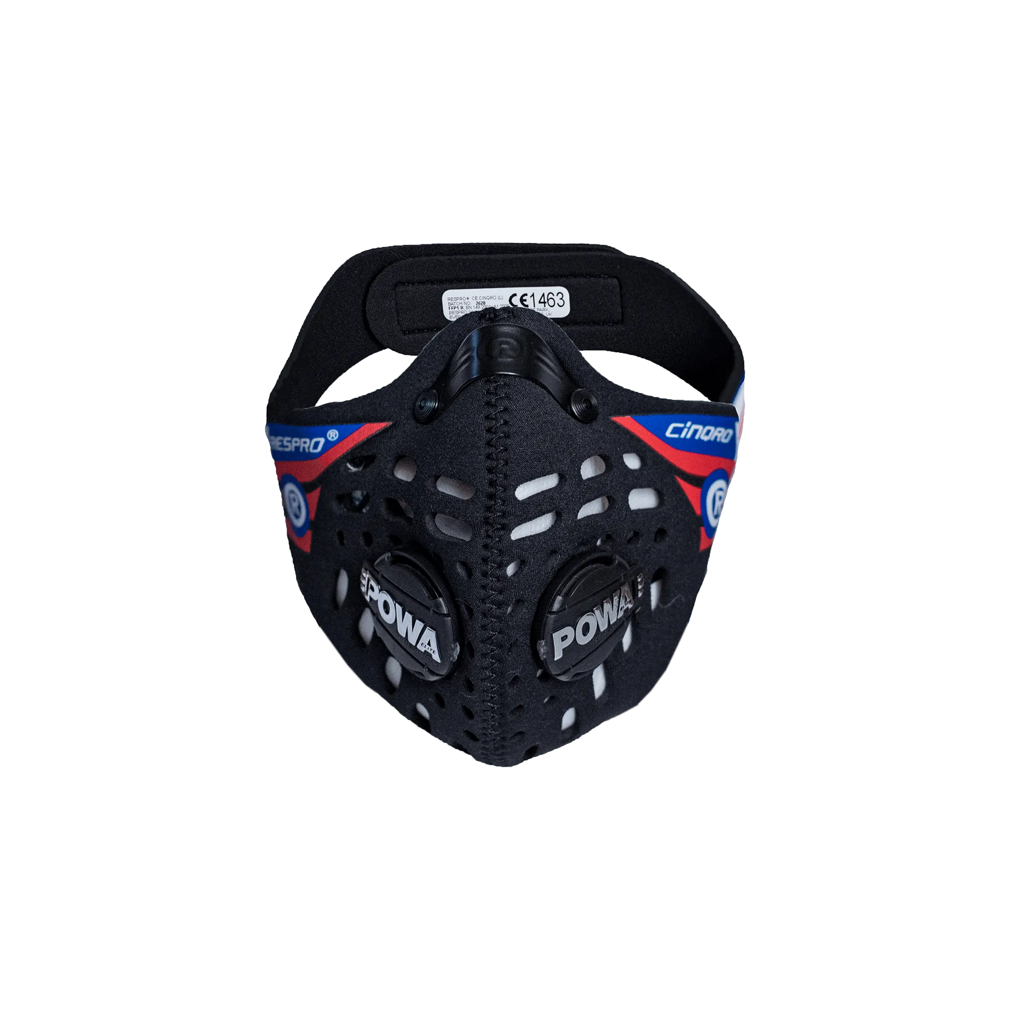 Respro CE Cinqro Black, maska antysmogowa, rozmiar L, 1 sztuka 