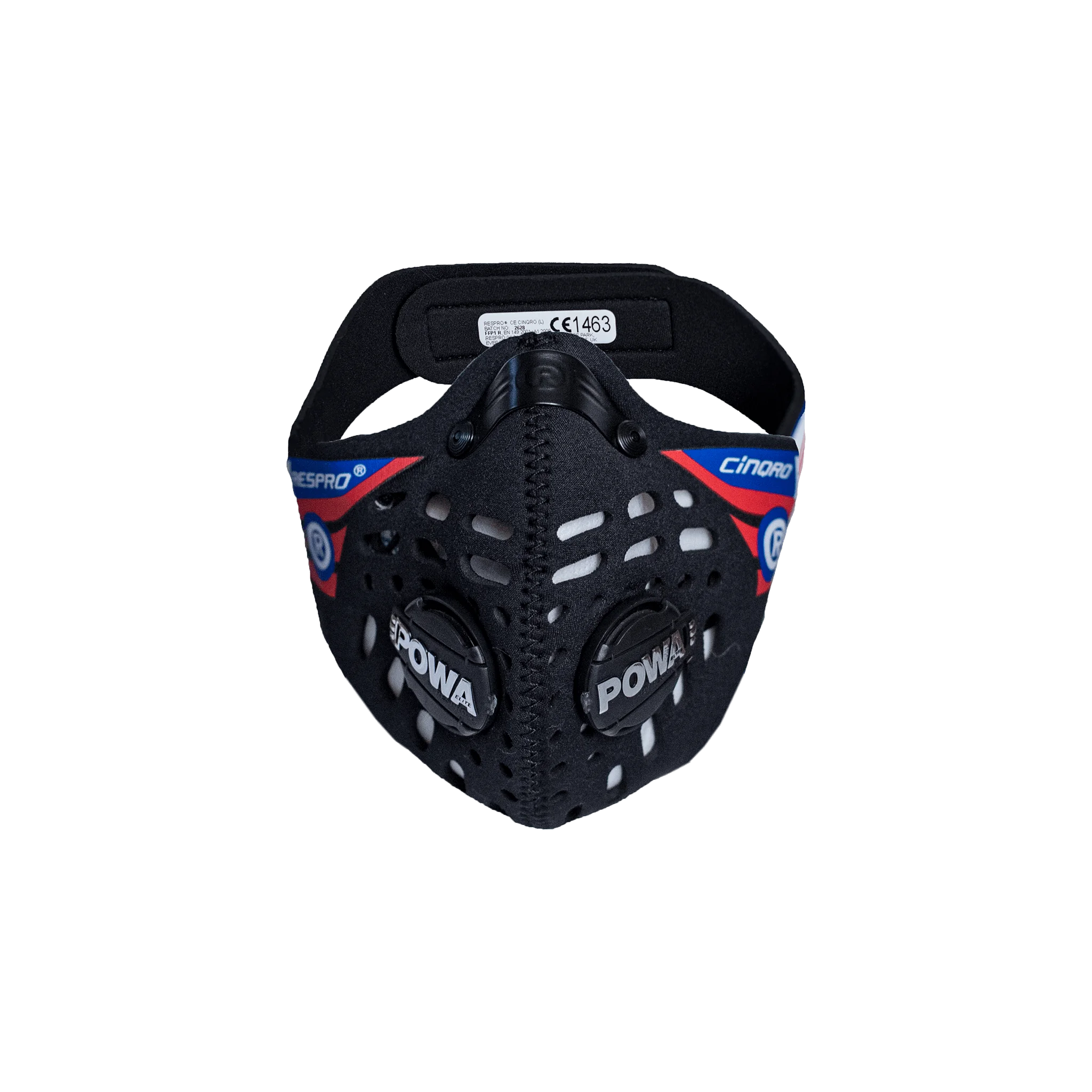 Respro CE Cinqro Black, maska antysmogowa, rozmiar L, 1 sztuka
