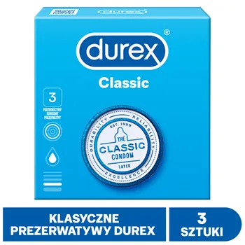 Prezerwatywy Durex Classic, 3 szt. 