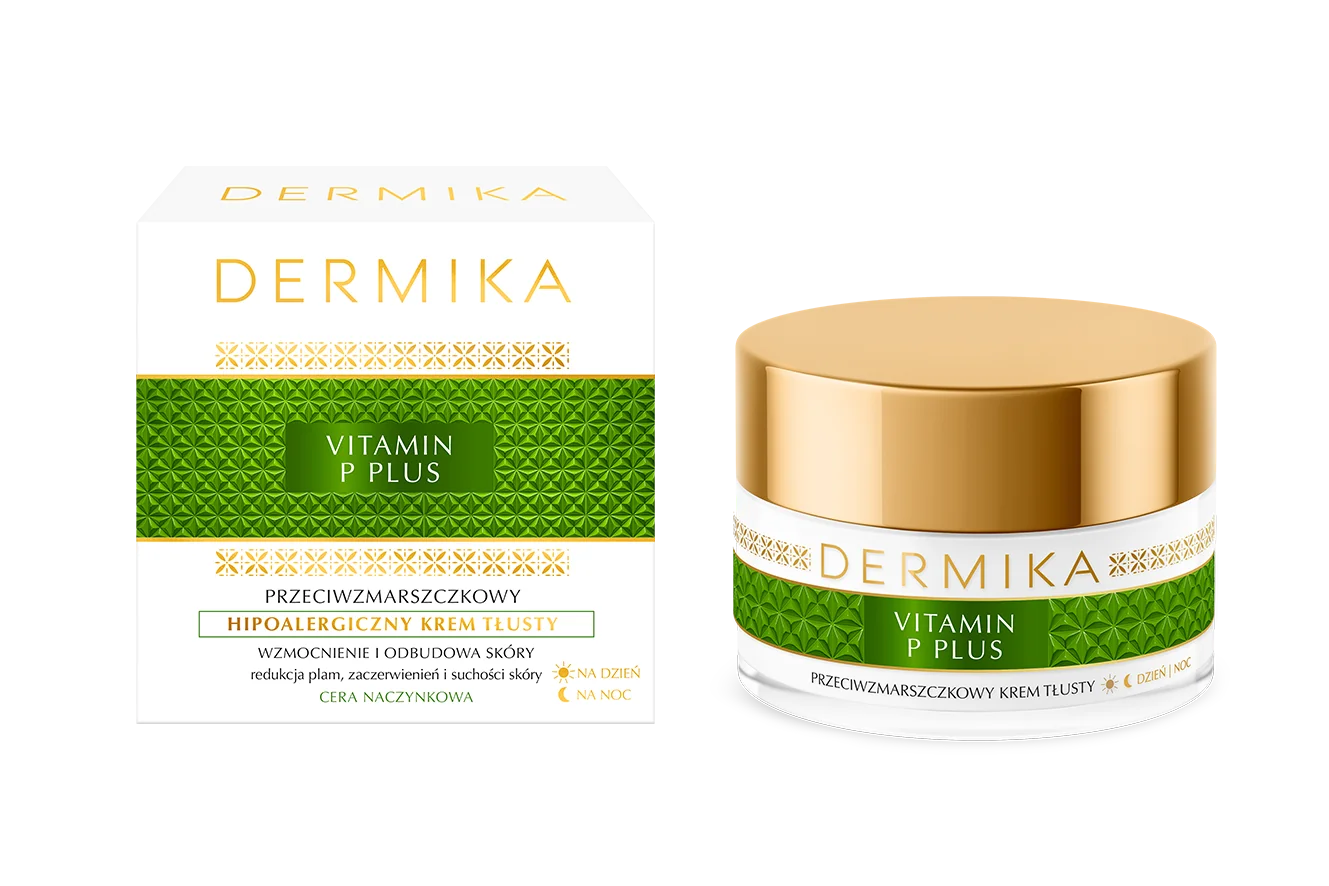 Dermika Vitamin P Plus hipoalergiczny krem tłusty do twarzy, 50 ml