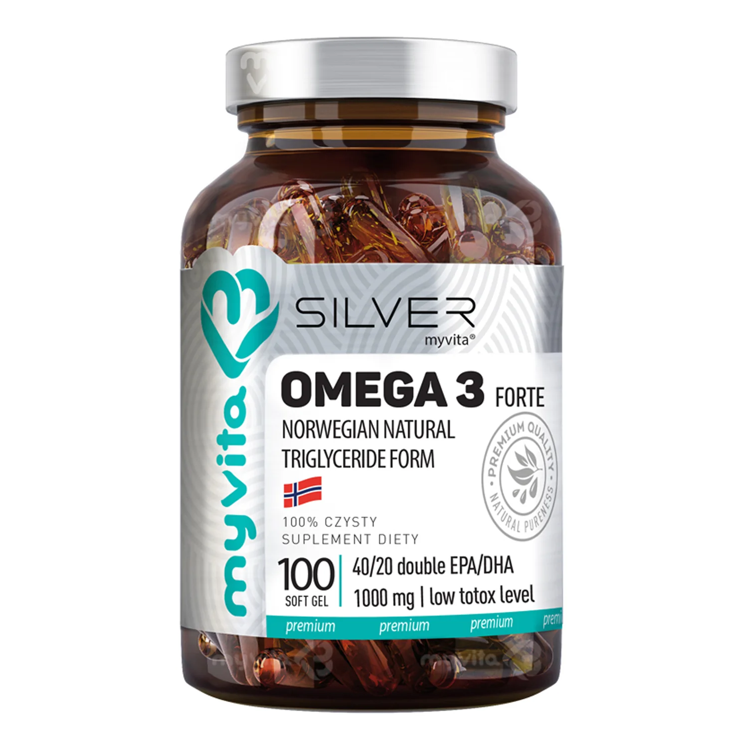 MyVita Silver Pure Omega 3 Forte 100 kapsułek