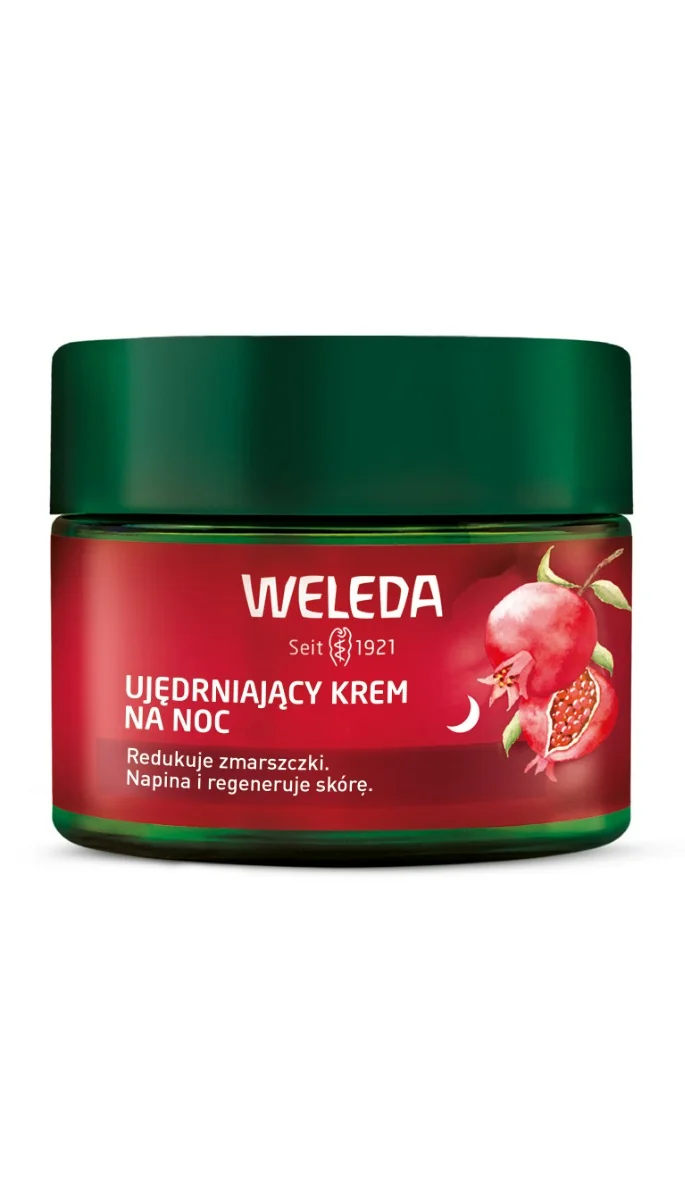 Weleda ujędrniający krem na noc z granatem i peptydami maca, 40 ml