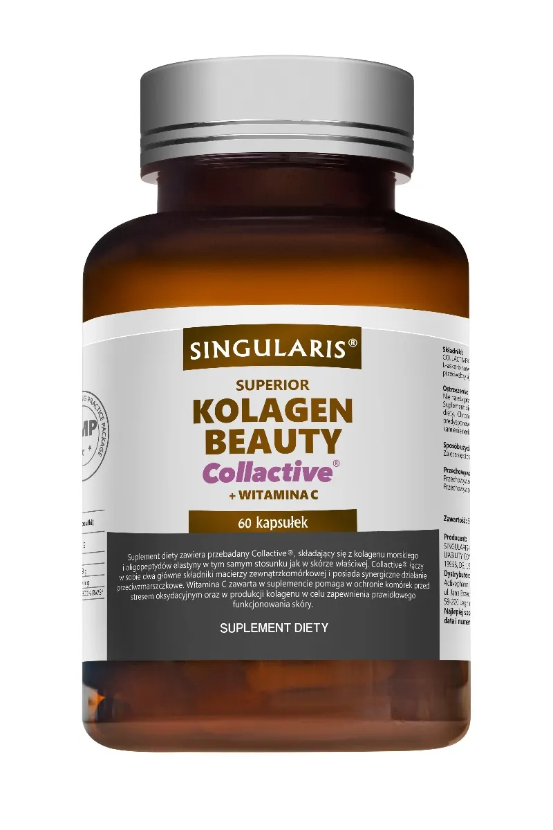 Singularis Superior Kolagen Beauty Collactive + Witamina C, suplement diety, kapsułki, 60 sztuk