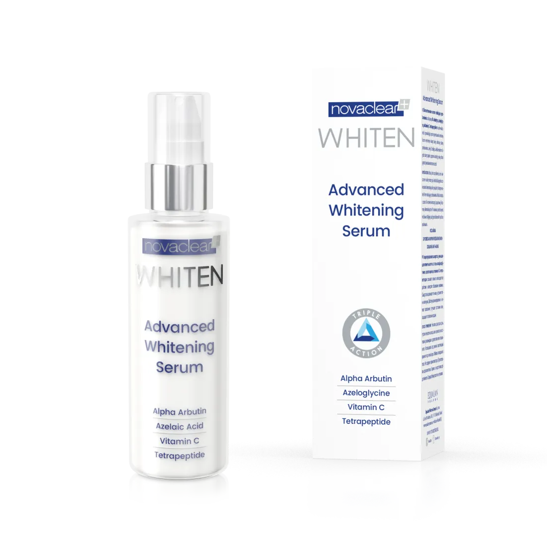 Equalan Novaclear Whiten Whitening Advance Serum, serum wybielające, 30 ml