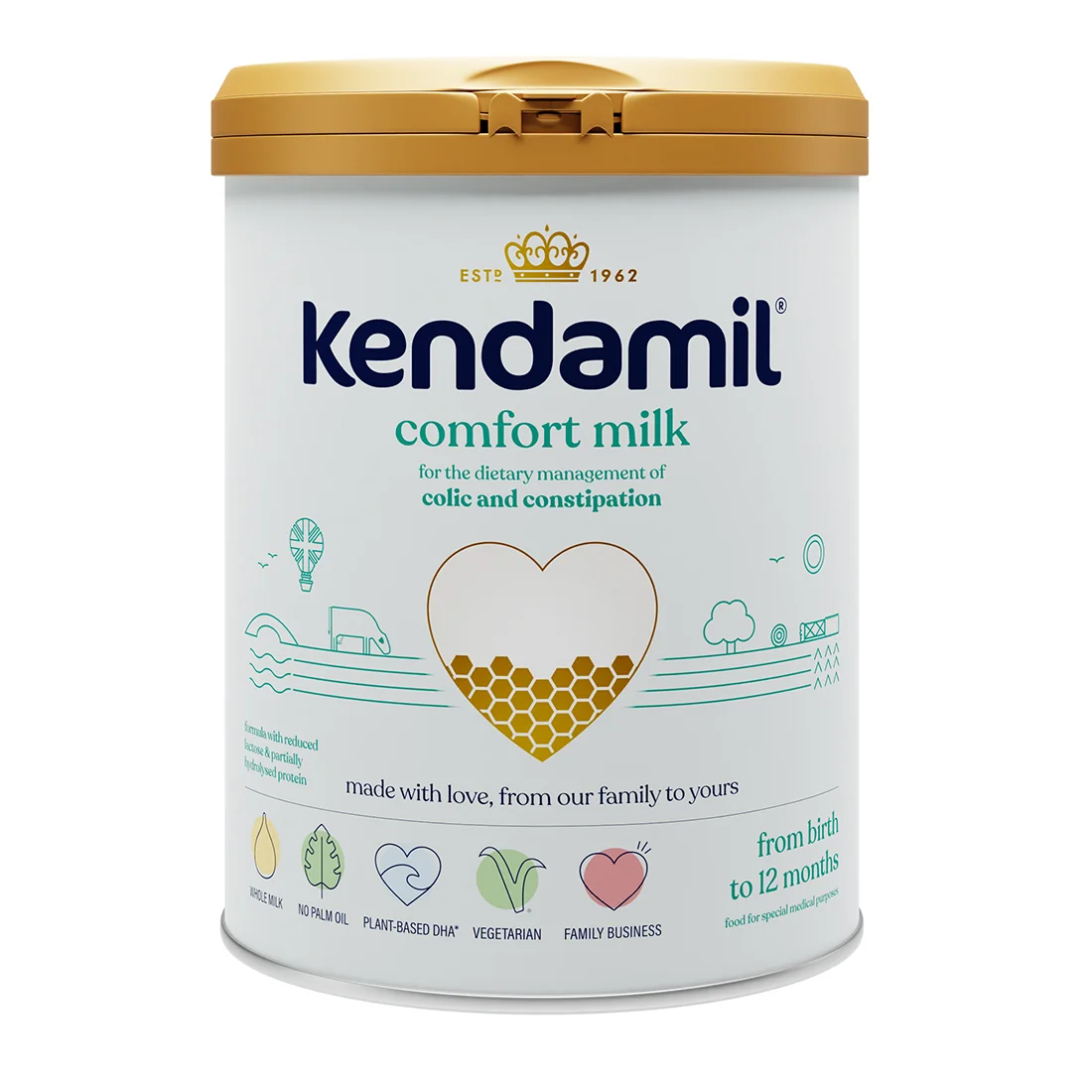 Kendamil Comfort, 800 g na kolki i zaparcia, 800 g