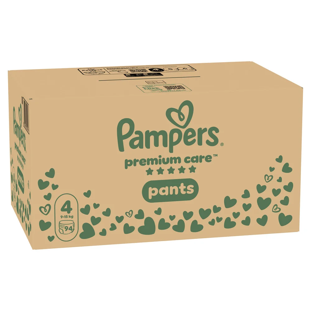 Pampers Premium Care Pants 4 pieluchomajtki, rozmiar 4, 9-15 kg, 94 sztuki