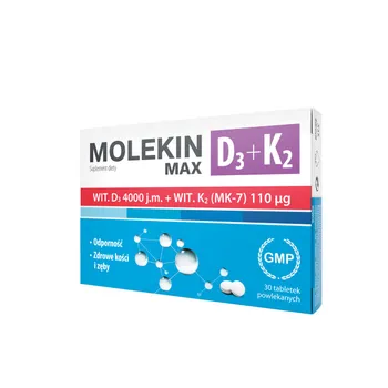 Molekin D3+K2 Max, suplement diety, 30 tabletek 