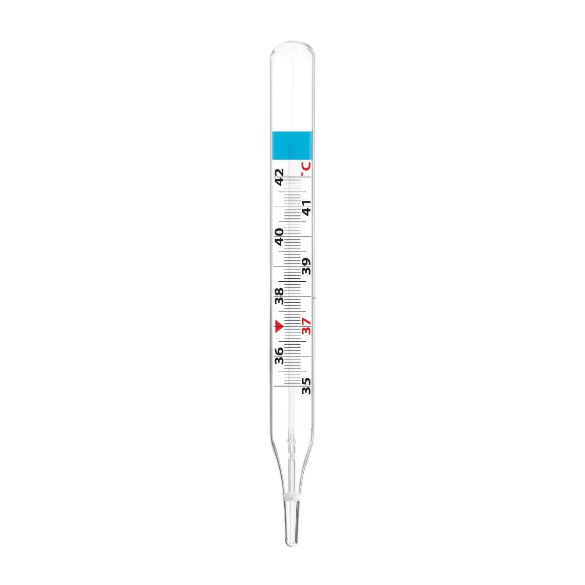 Novama White Sigma, termometr szklany, bezrtęciowy ze strzepywaczką , 1 sztuka 