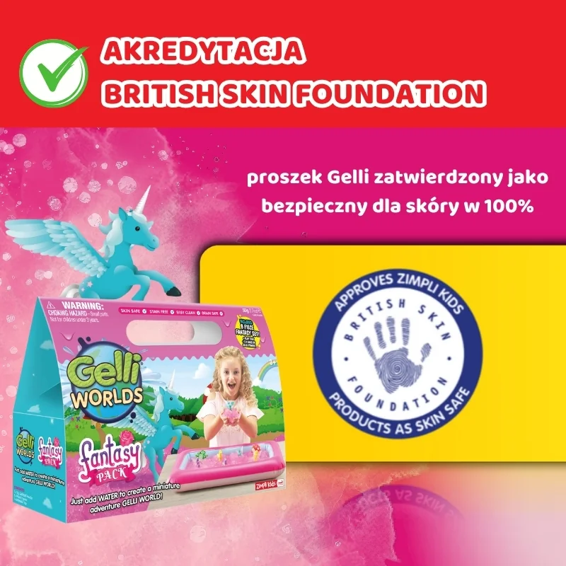 Zimpli Kids Gelli Worlds Fantasy Pack zestaw do tworzenia gelli z figurkami i tacą