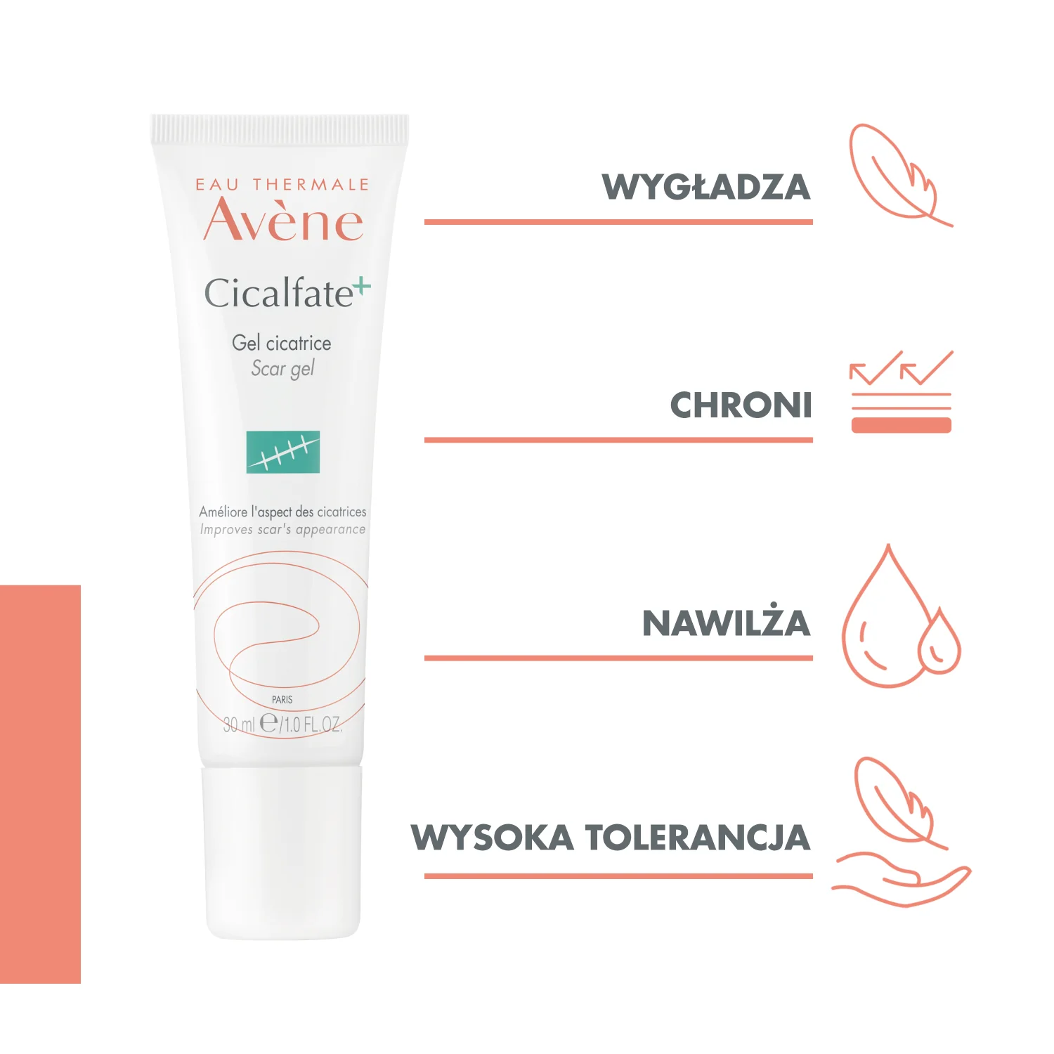 Avene Cicalfate żel na blizny, 30 ml