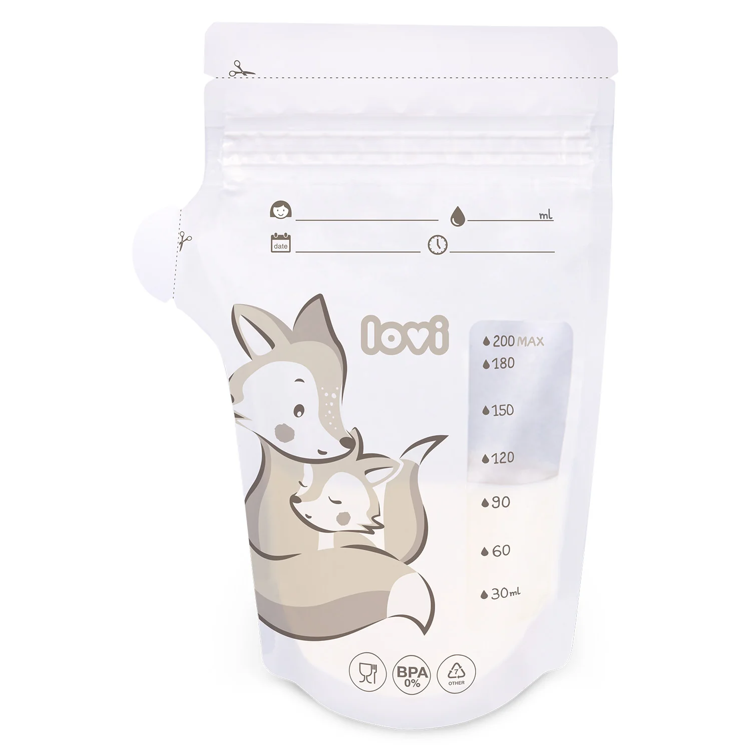 Lovi torebki do przechowywania pokarmu 12/208, 25 szt.