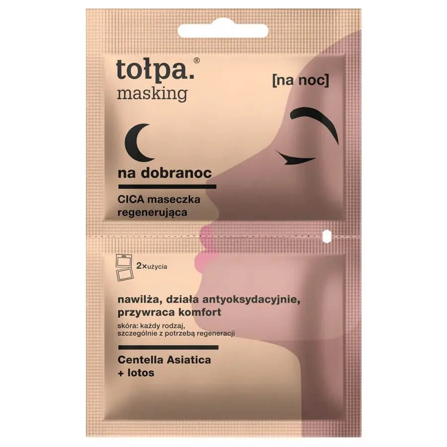 Tołpa Masking CiCA maseczka regenerująca, 2 x 5 ml