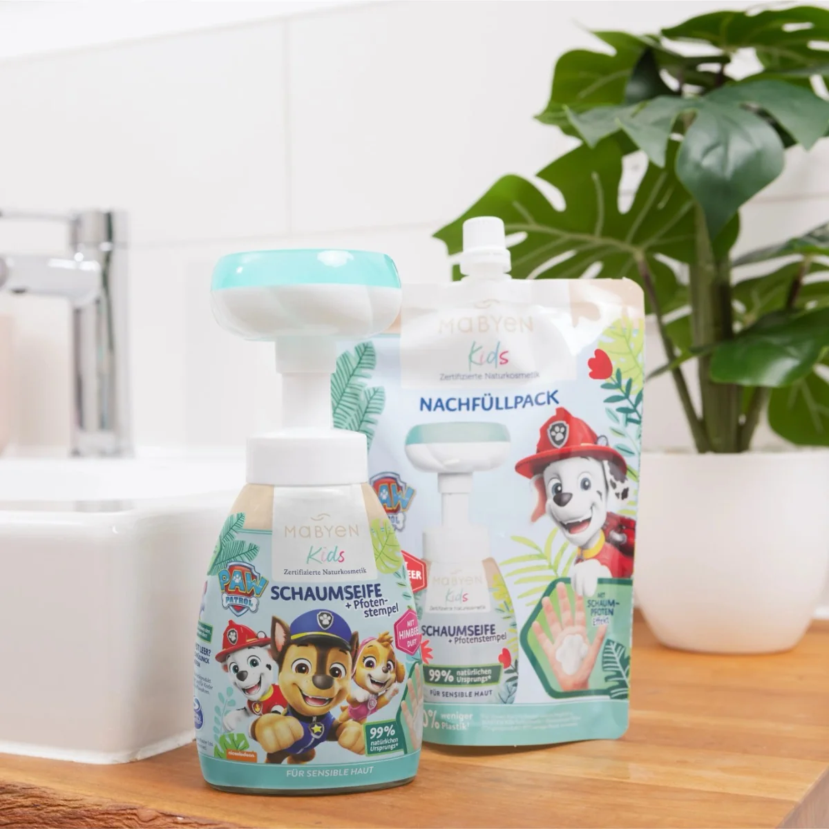 MABYEN Psi Patrol zapas do mydełka w płynie, malina, 250 ml
