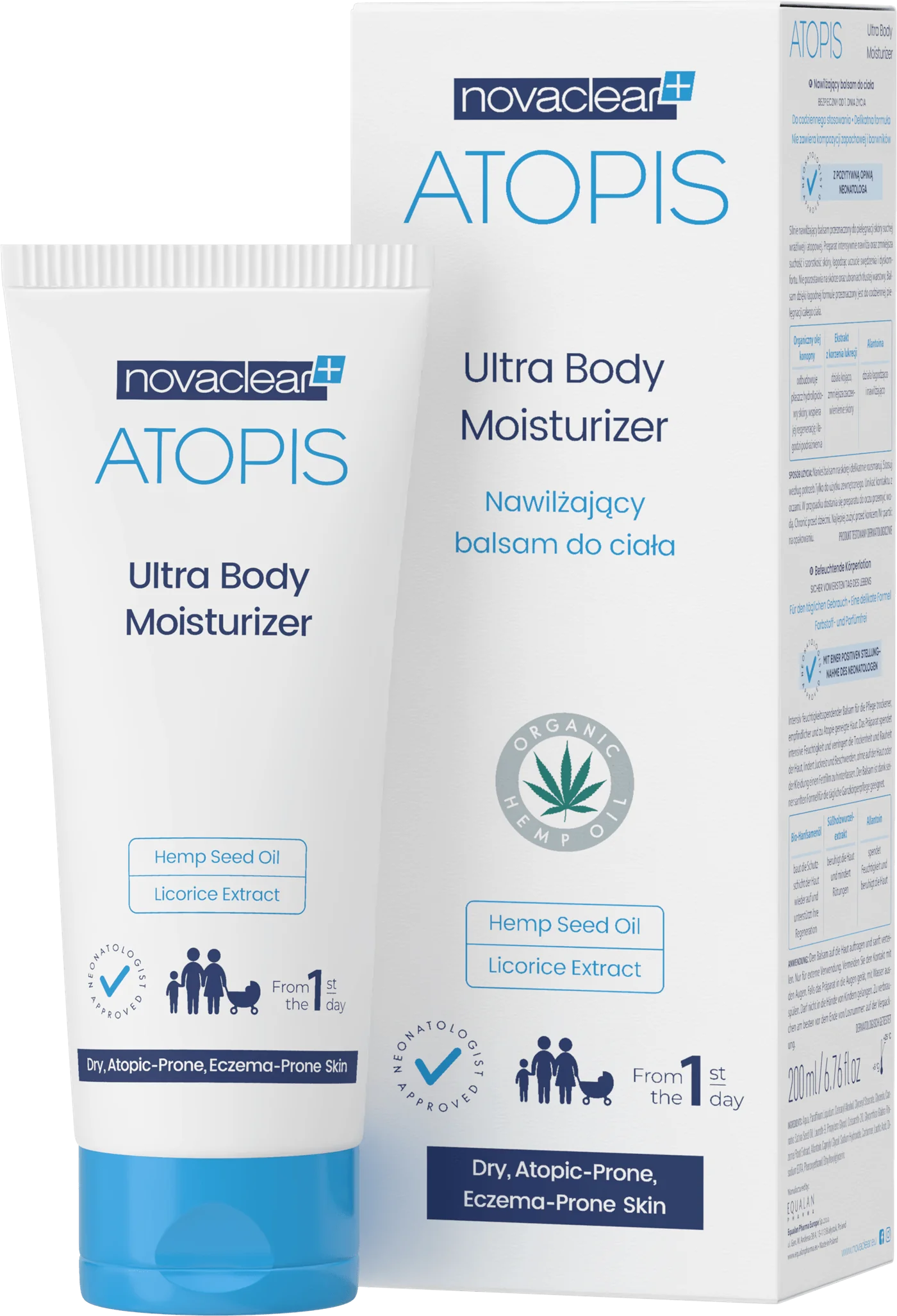 Equalan Novaclear Atopis balsam nawilżający do ciała, 200 ml