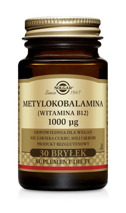 Solgar Metylokobalamina, suplement diety, 30 kapsułek