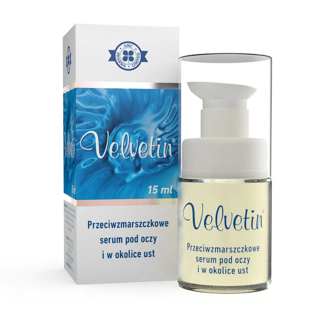 Velvetin, przeciwzmarszczkowe serum pod oczy i w okolice ust, 15 ml