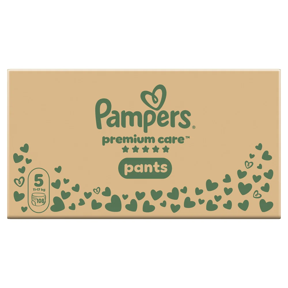 Pampers Premium Care Pants 5 pieluchomajtki, rozmiar 5, 11-17 kg, 108 sztuk