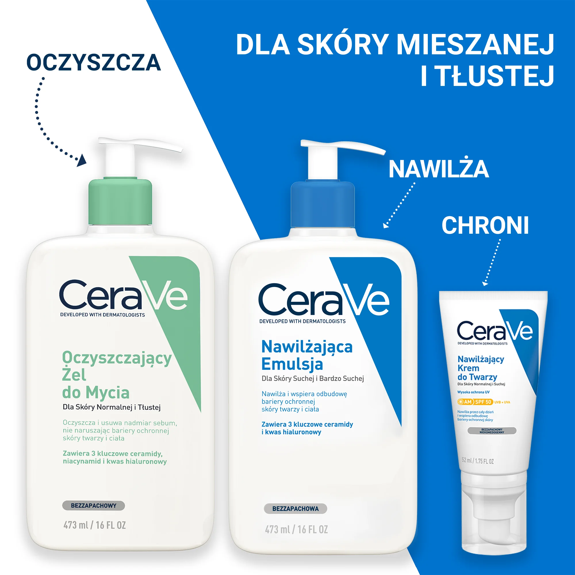 CeraVe oczyszczający żel do mycia, refill, 473 ml
