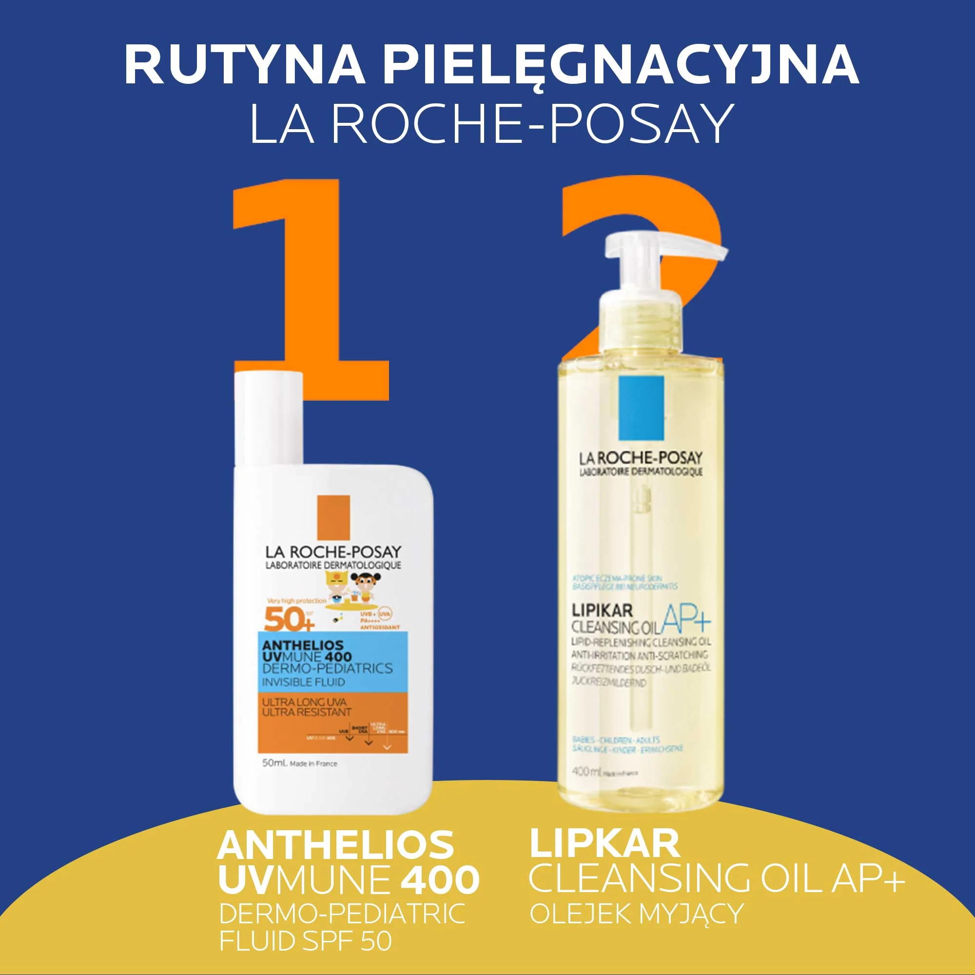 La Roche-Posay Anthelios UVMUNE 400 Dermo-Pediatrics SPF50+ niewidoczny fluid 50 ml