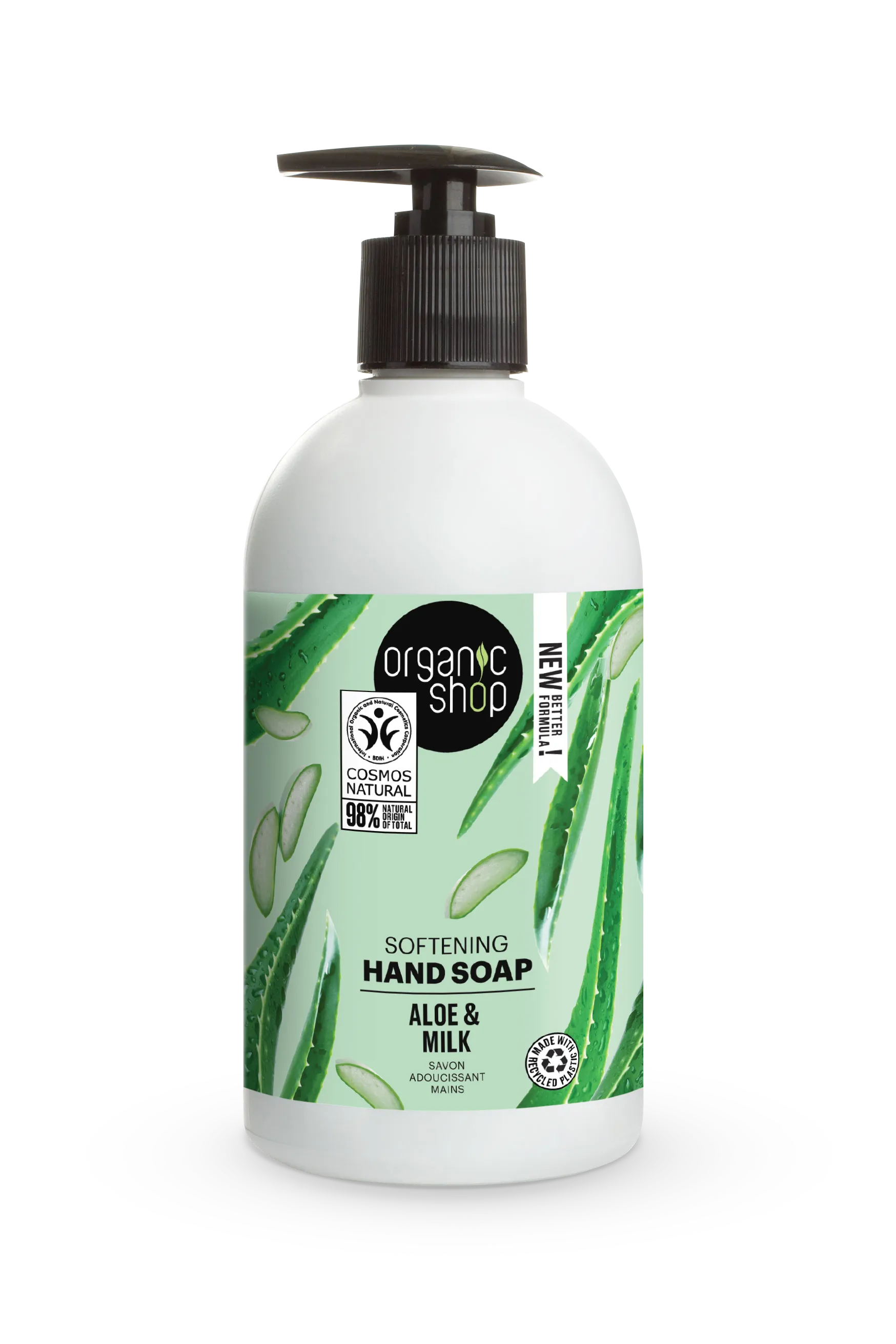 Organic Shop zmiękczające mydło do rąk w płynie Barbadoski Aloes, 500 ml