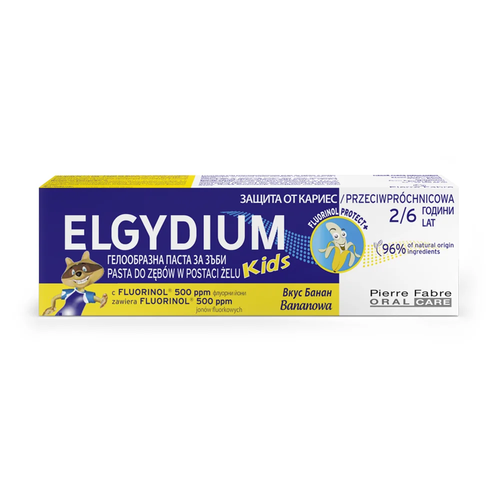Elgydium Kids pasta do zębów w postaci żelu dla dzieci 2-6 lat, 50 ml